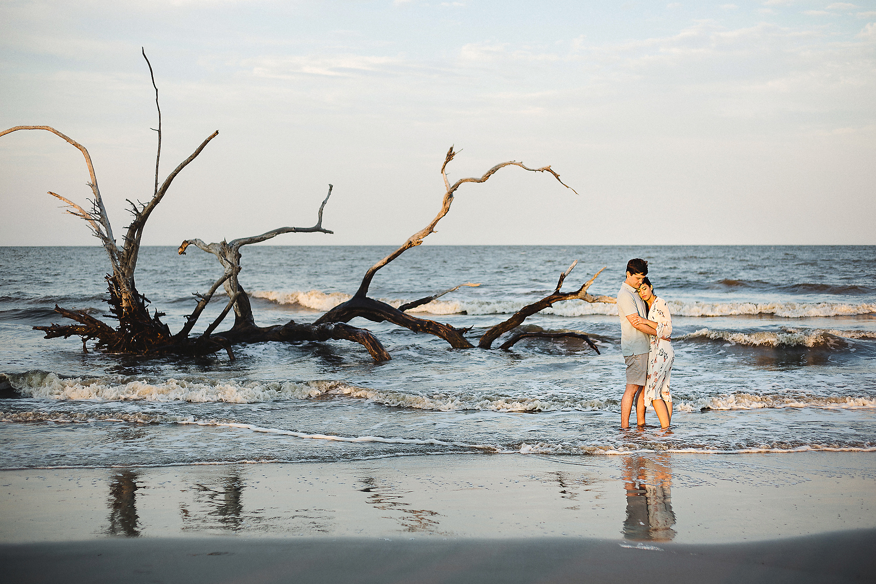 Izzy Hudgins Photography Kim Blaine Driftwood Beach Engagement